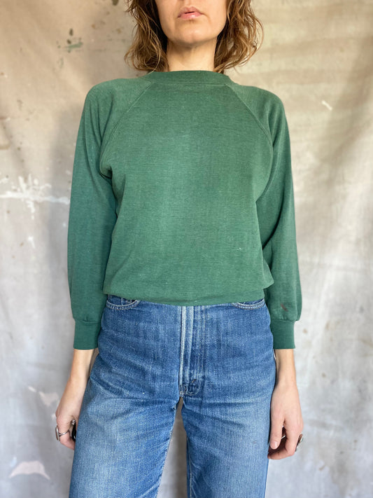 70s Blank Green Sweatshirt