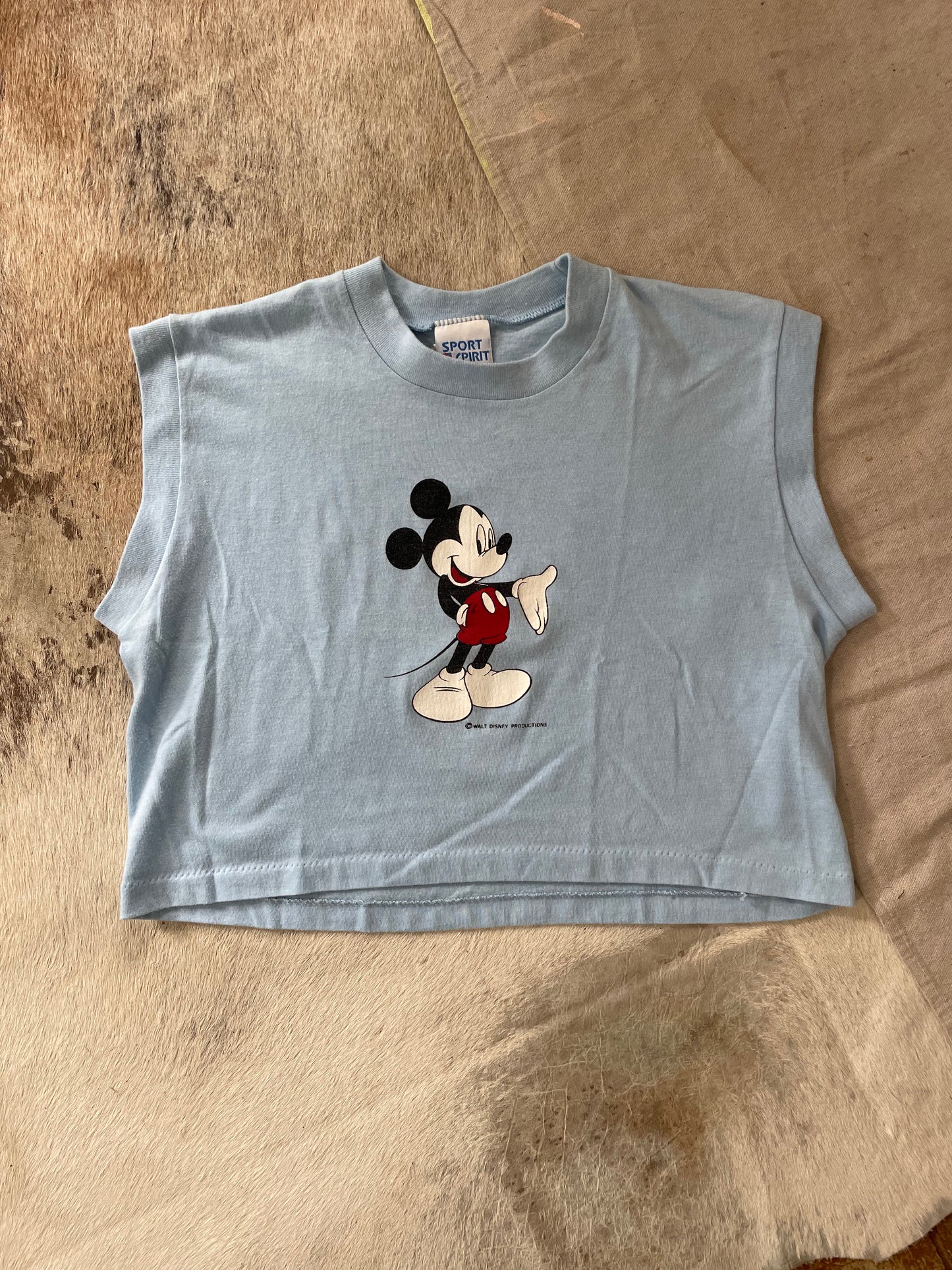 80s Mickey Mouse Crop Top