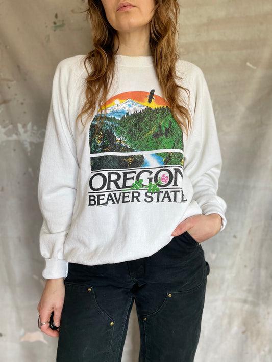 80s Oregon Beaver State Sweatshirt