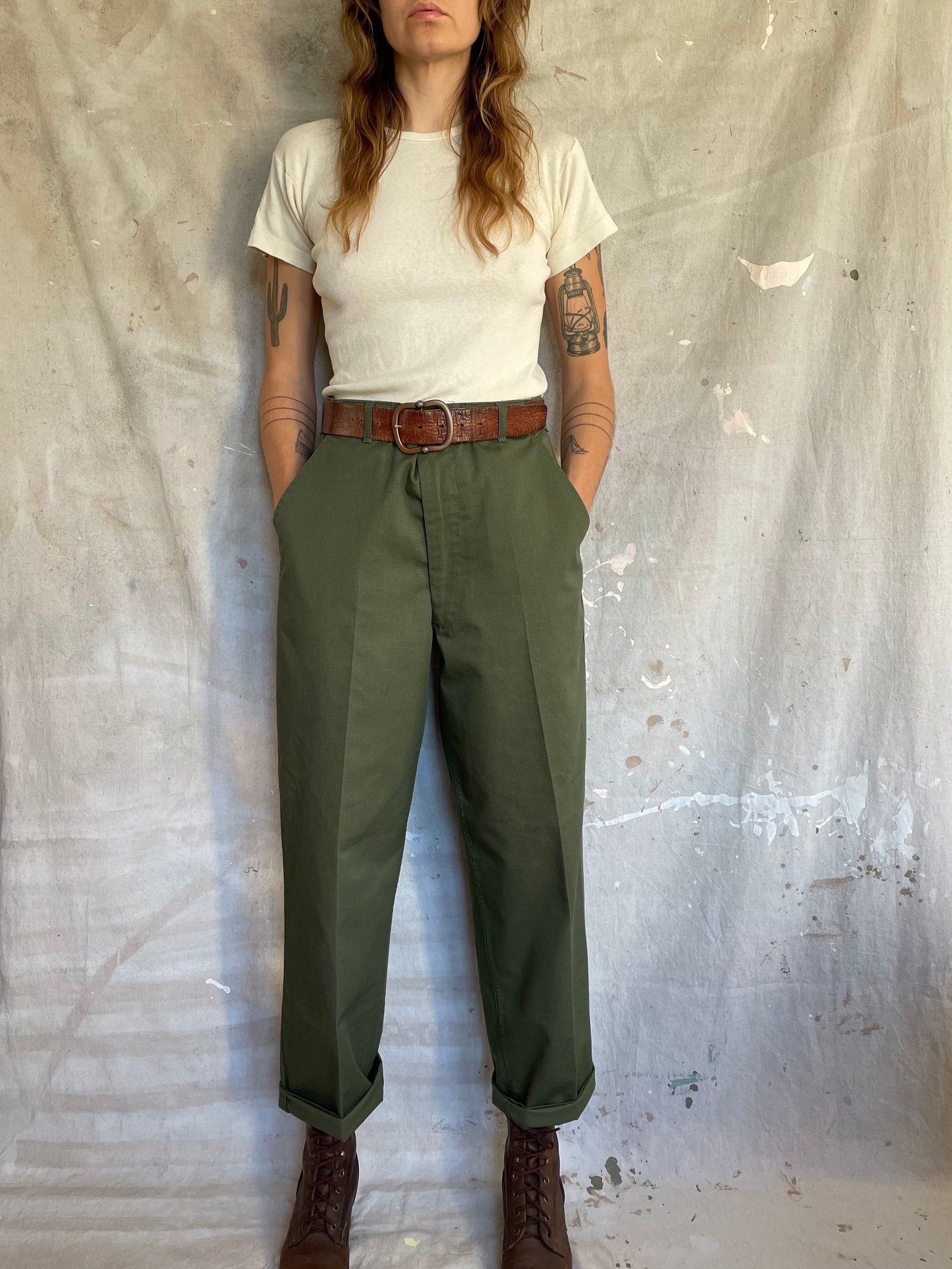 80s OG507 Army Trousers