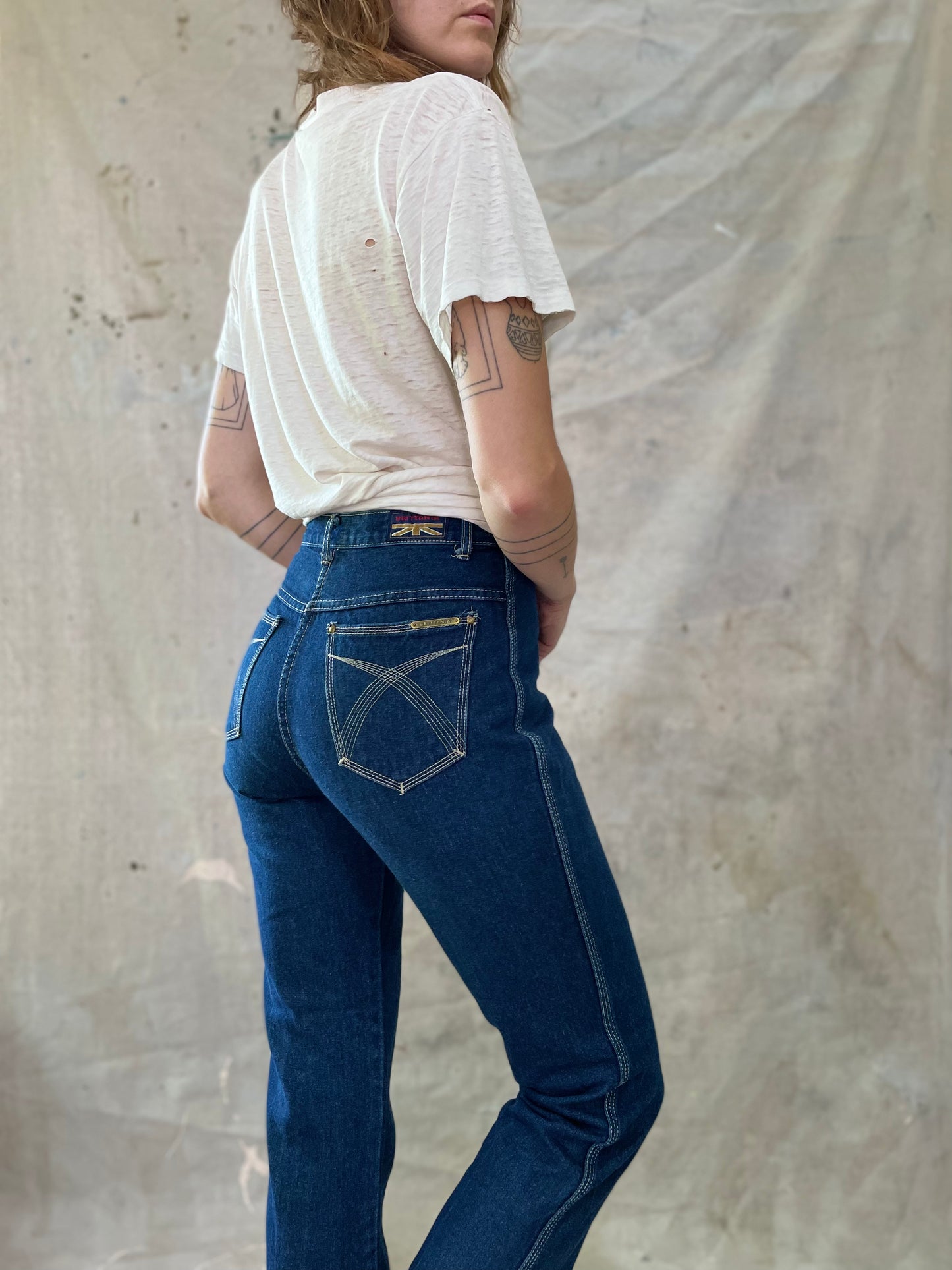80s Brittania Indigo Dyed Jeans