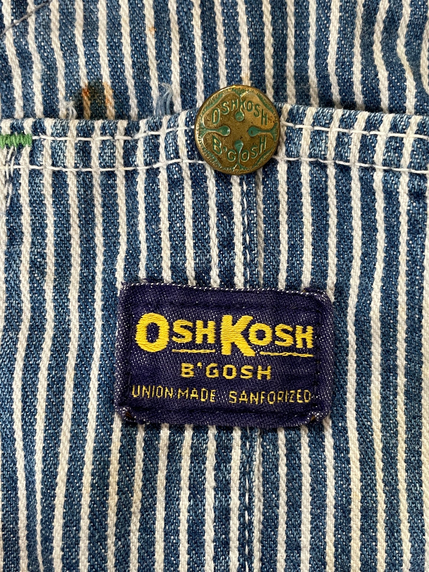 70s OshKosh Hickory Stripe Overalls