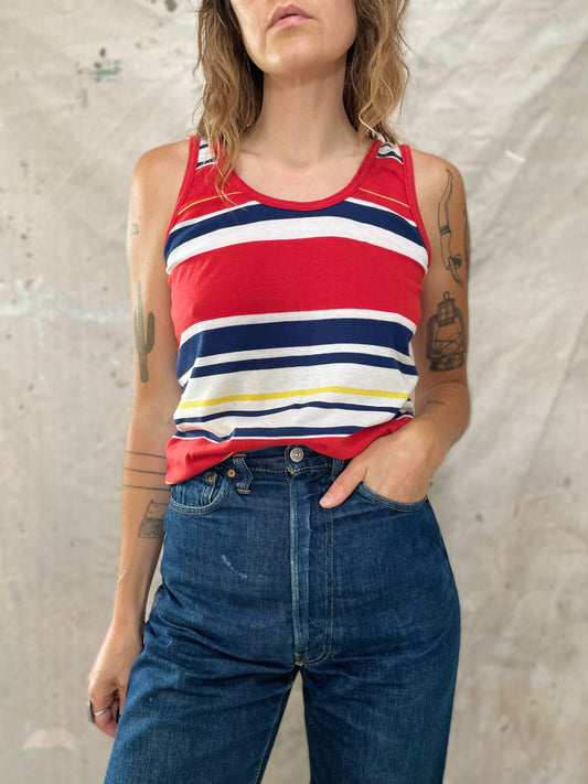 80s Striped Tank Top