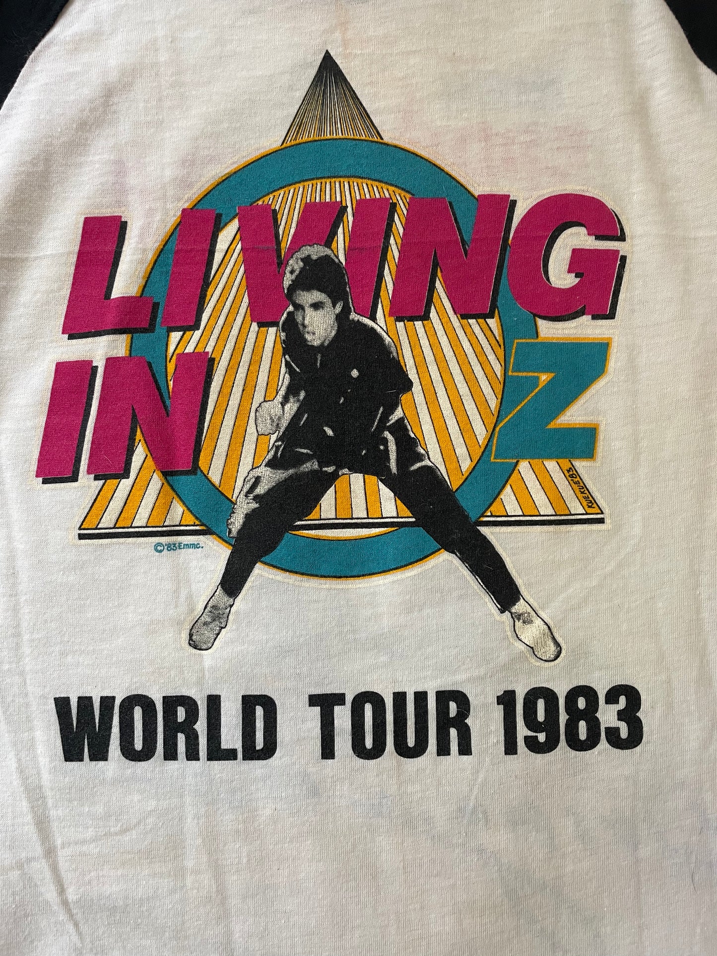 Rick Springfield 1983 Living In Oz World Tour Tee
