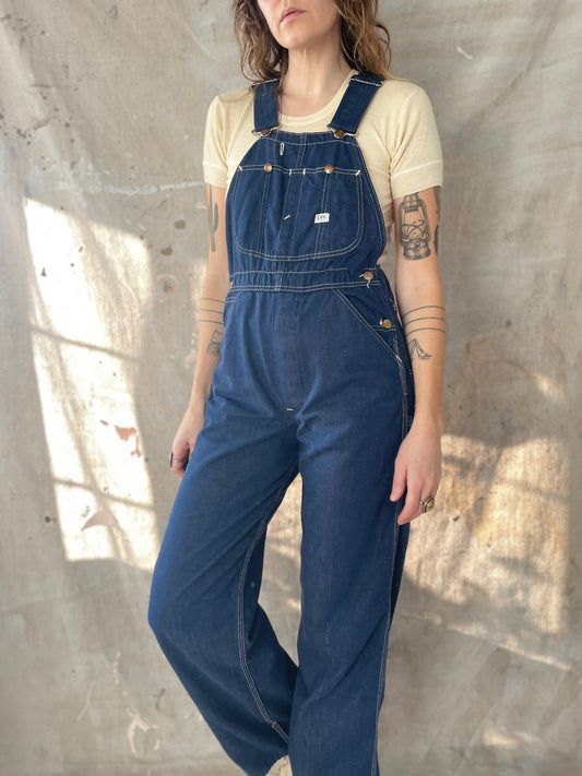 80s Lee Dark Wash Overalls