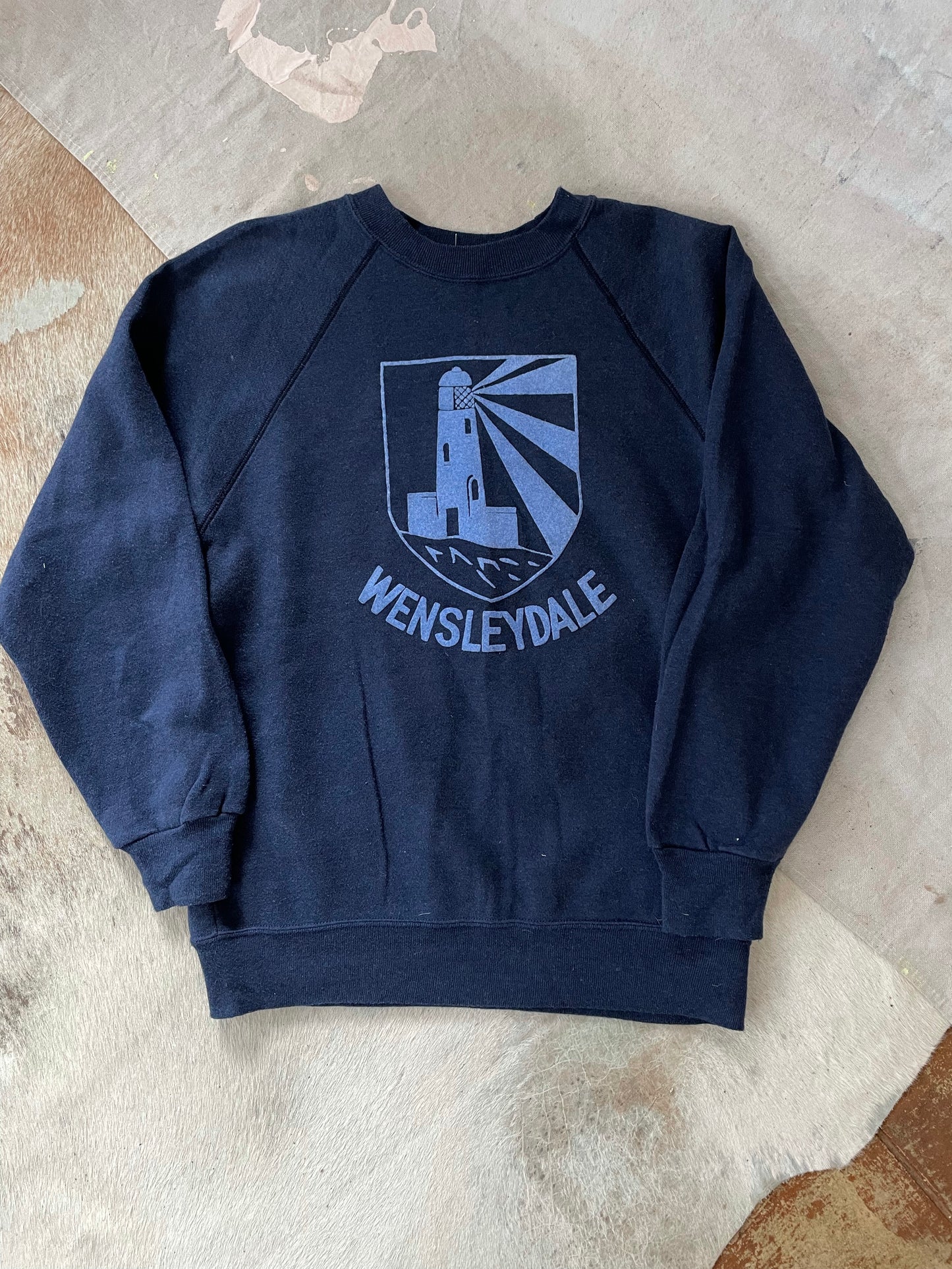 80s Deadstock Wensleydale Flocked Sweatshirt