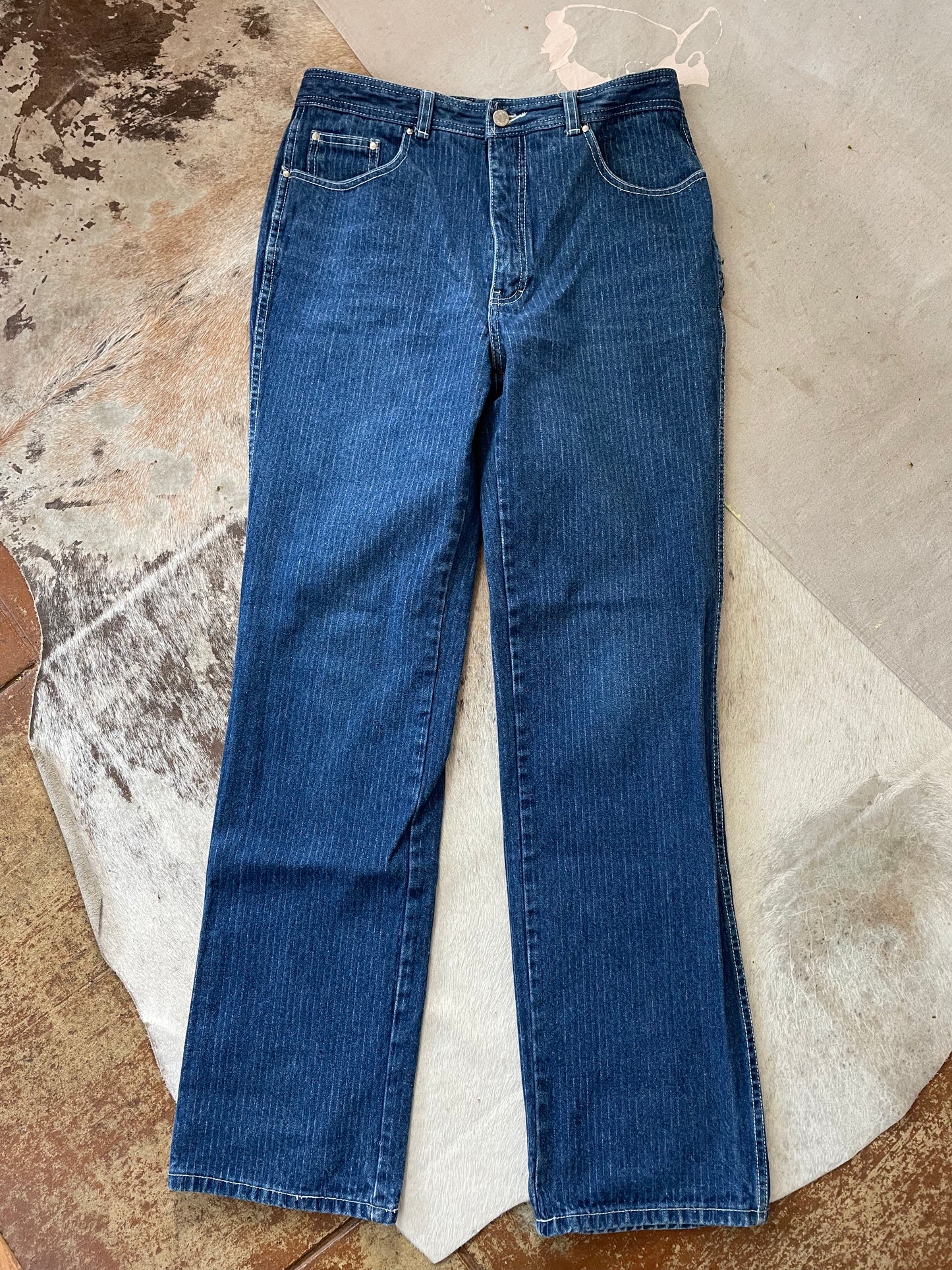 80s Jordache Pinstripe Jeans