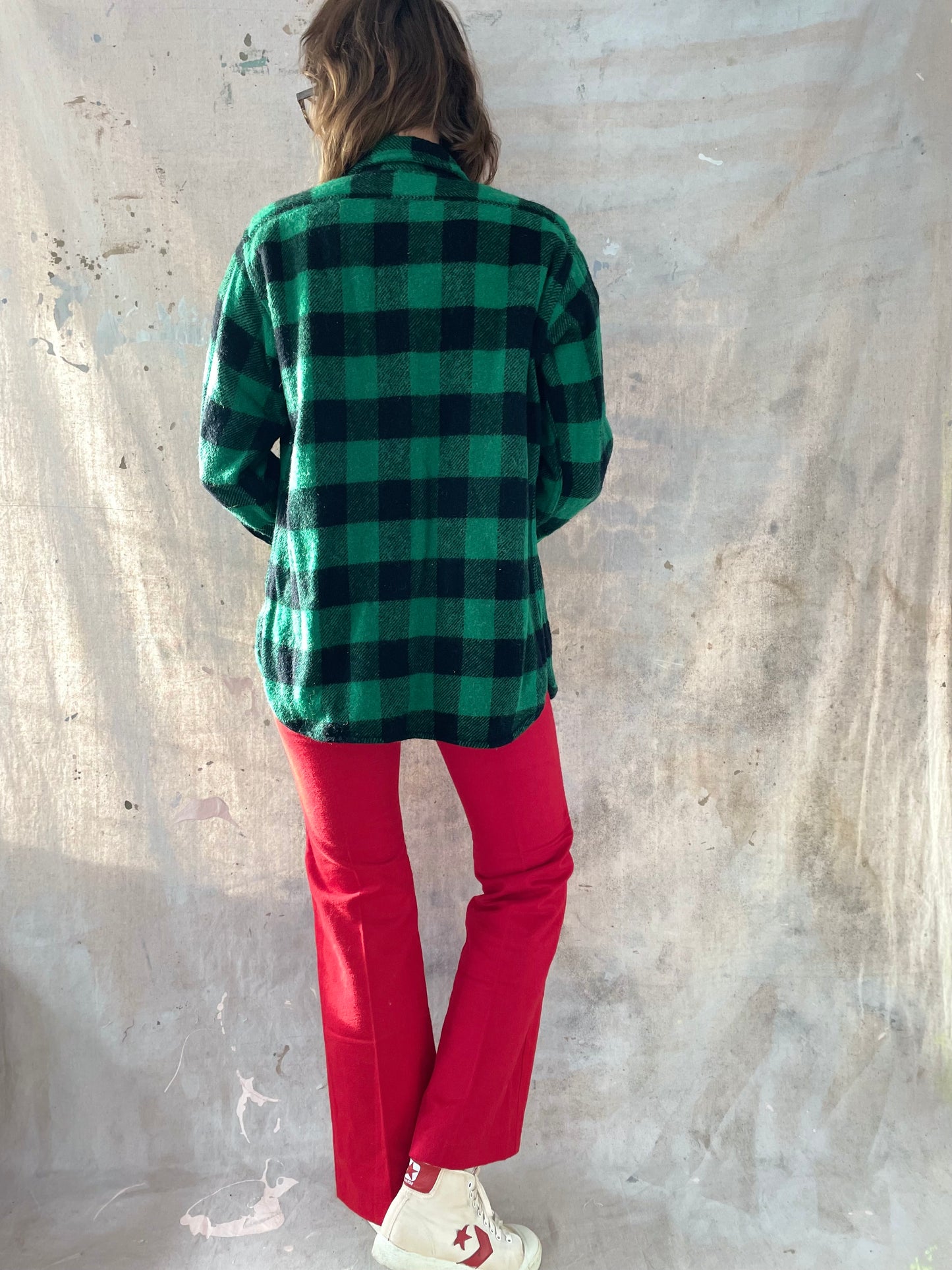 70s Deadstock Red Bell Bottoms