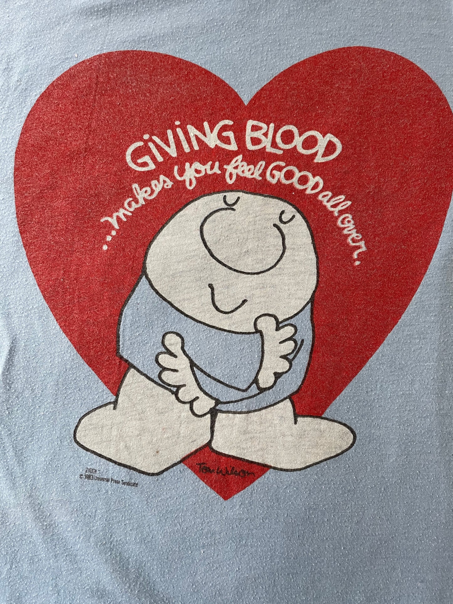 80s Ziggy “Giving Blood … Makes You Feel Good All Over” Tee