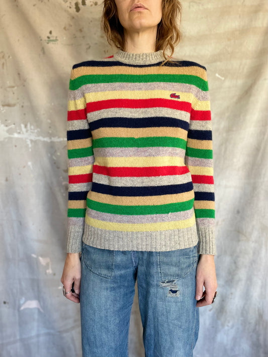 80s LaCoste Striped Sweater