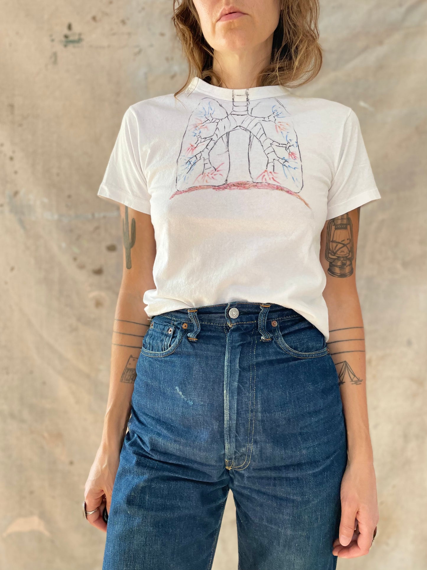 80s/90s Hand Drawn Lung Tee