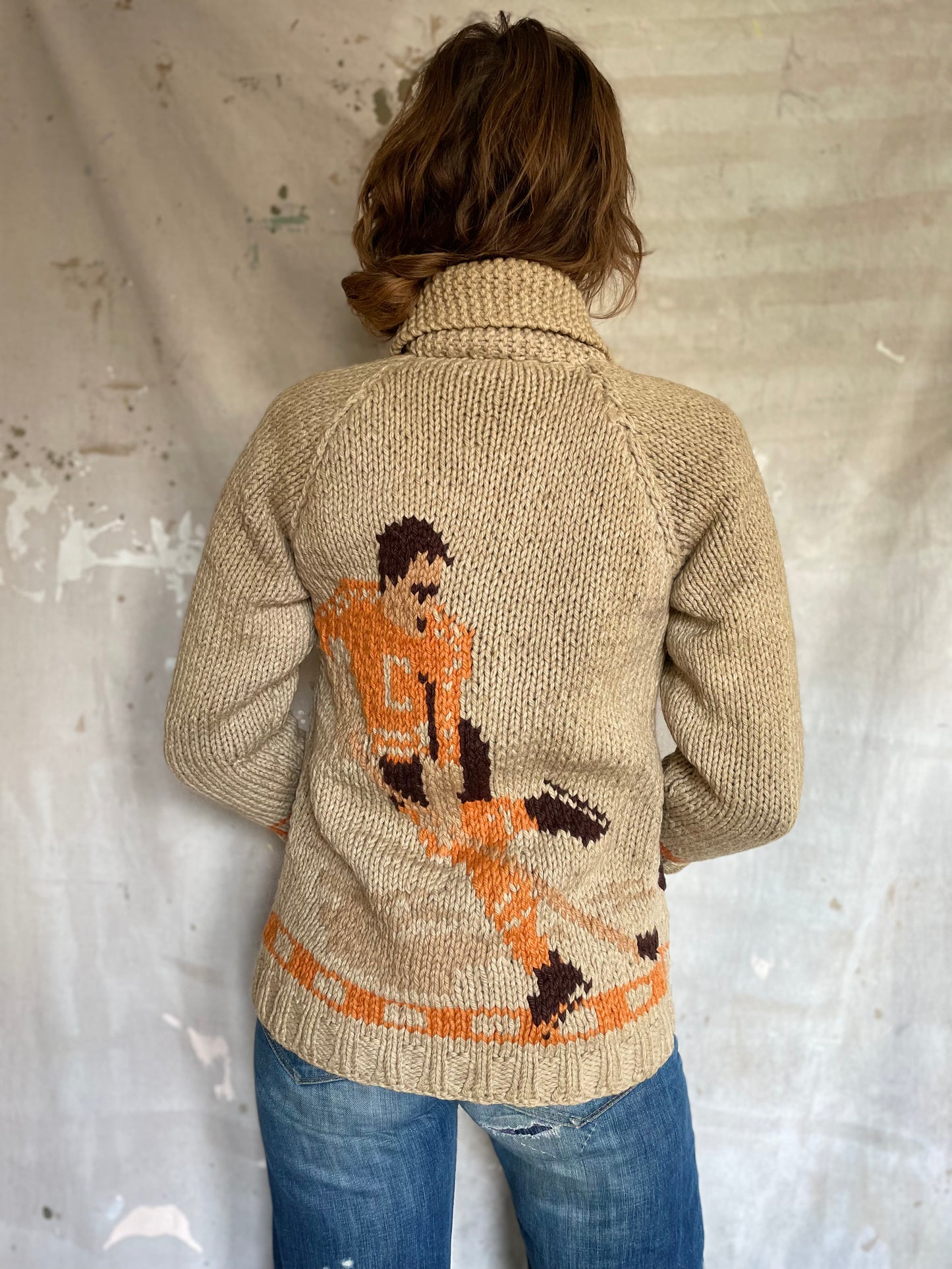 70s Handknit Mary Maxim Hockey Sweater