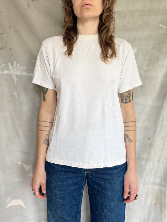 80s Blank White Tee