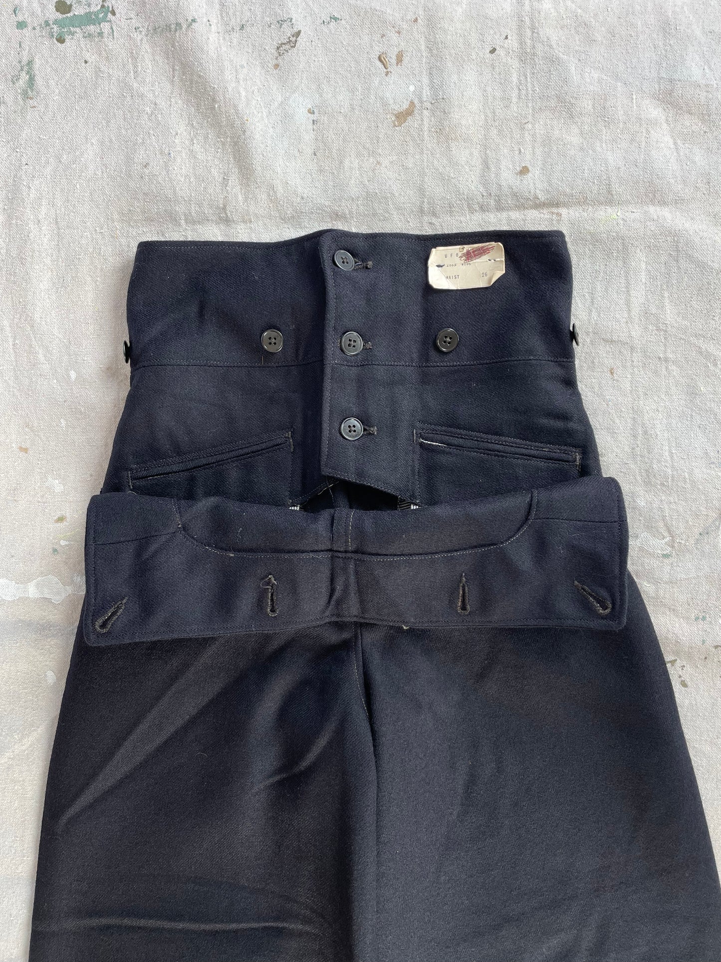 40s Button Front Sailor Pants