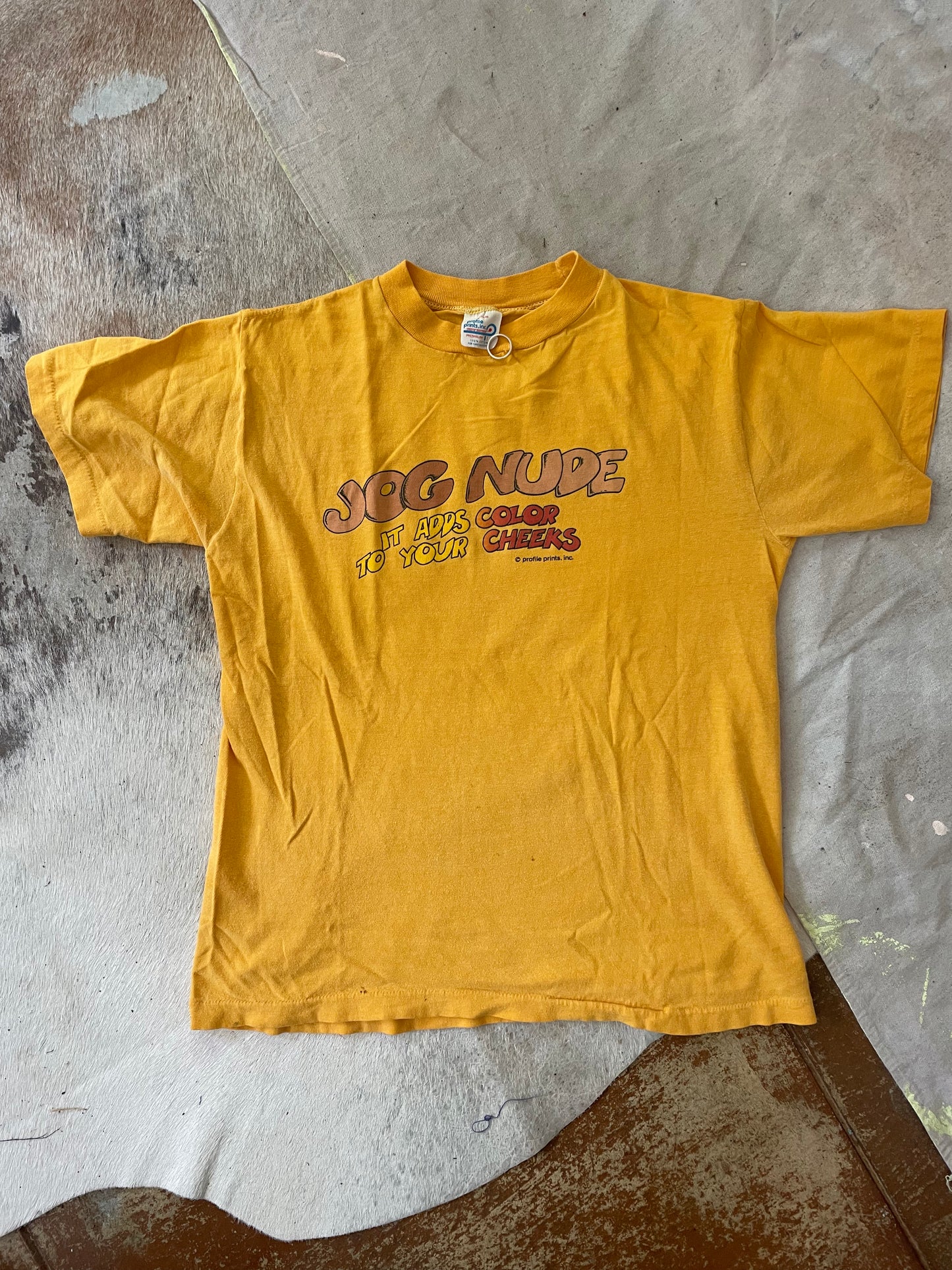 80s Jog Nude It Adds Color To Your Cheeks Tee
