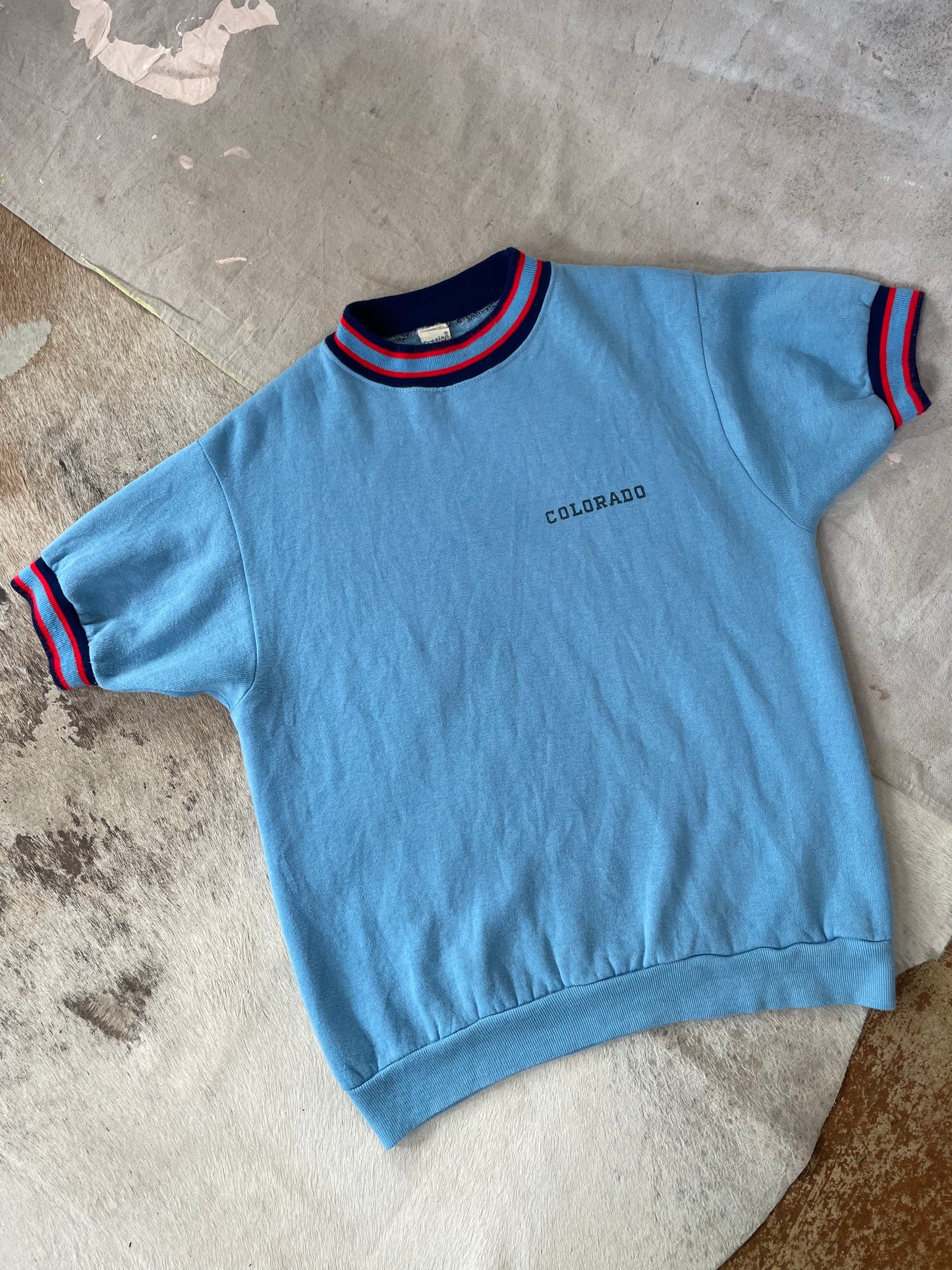 70s Colorado Short Sleeve Sweatshirt