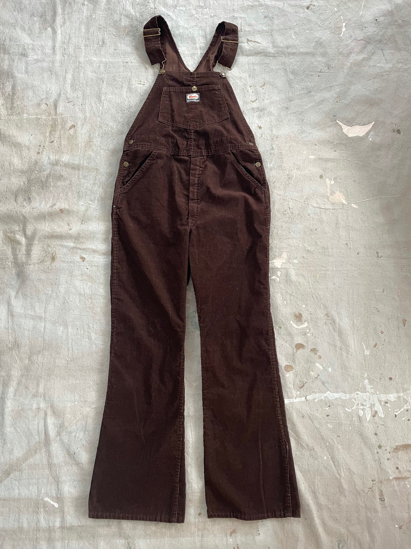 70s Brown Corduroy OshKosh Overalls