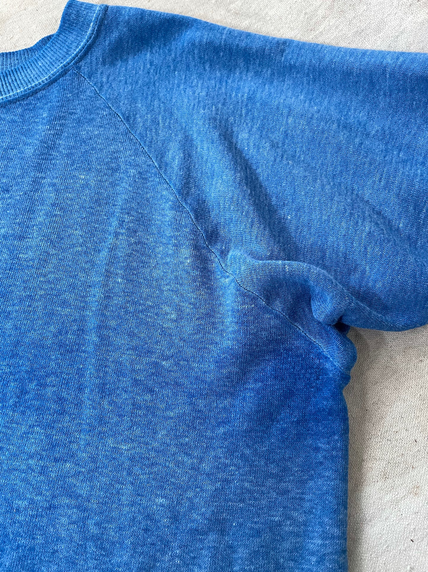 Azure Blue Short Sleeve Sweatshirt