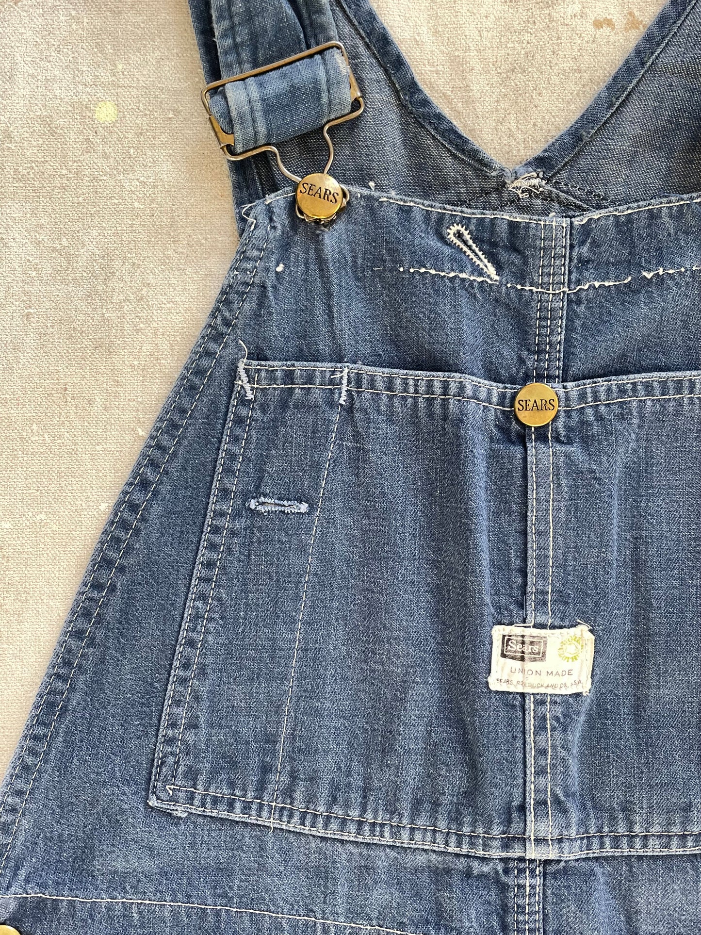 70s Sears Roebuck Cropped Overalls