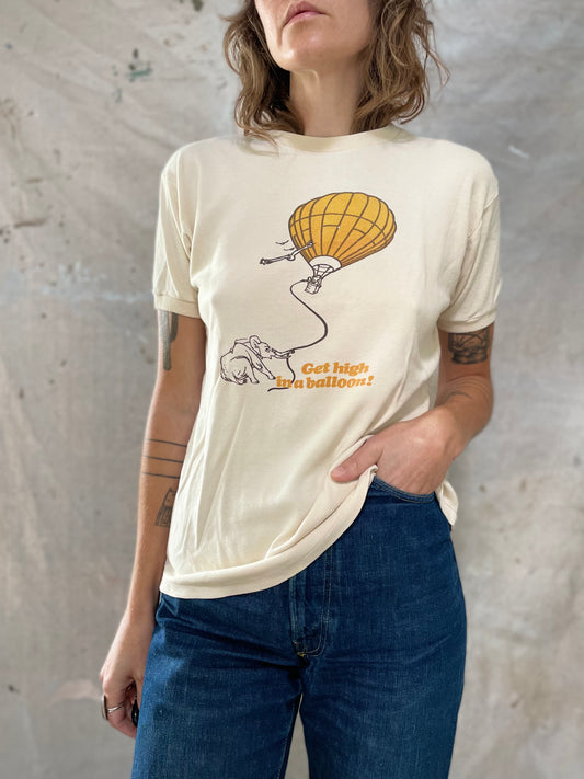 70s Get High In A Balloon! Tee