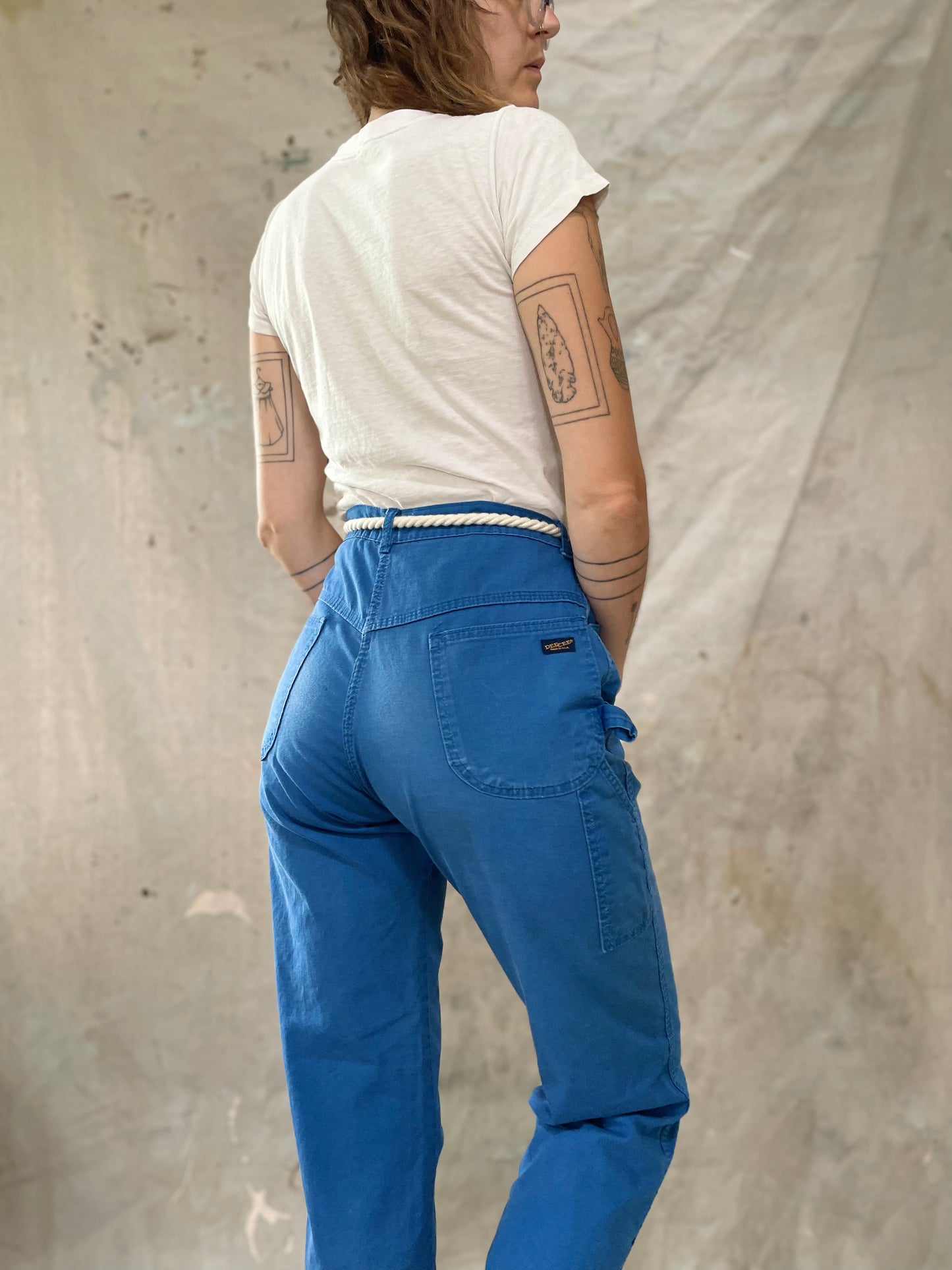 80s Royal Blue DeeCee Carpenter Pants
