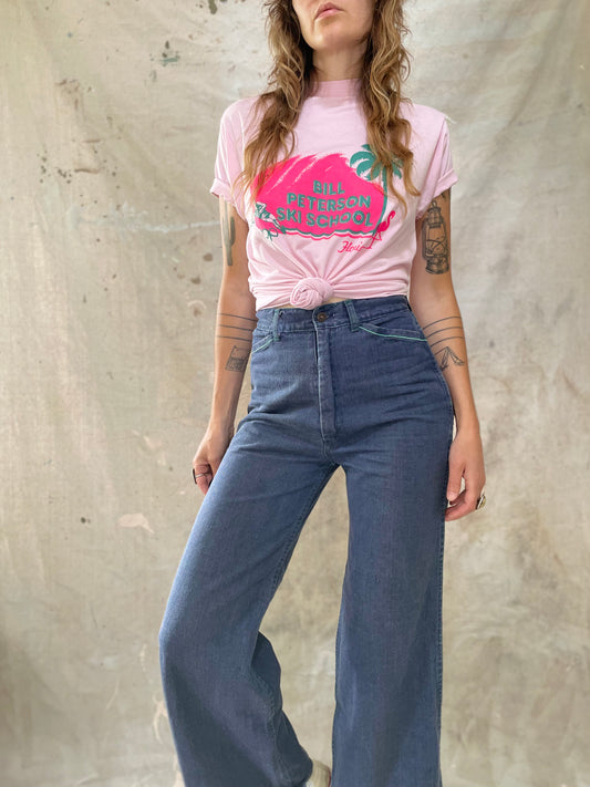 70s Wide Leg Bell Bottom Jeans