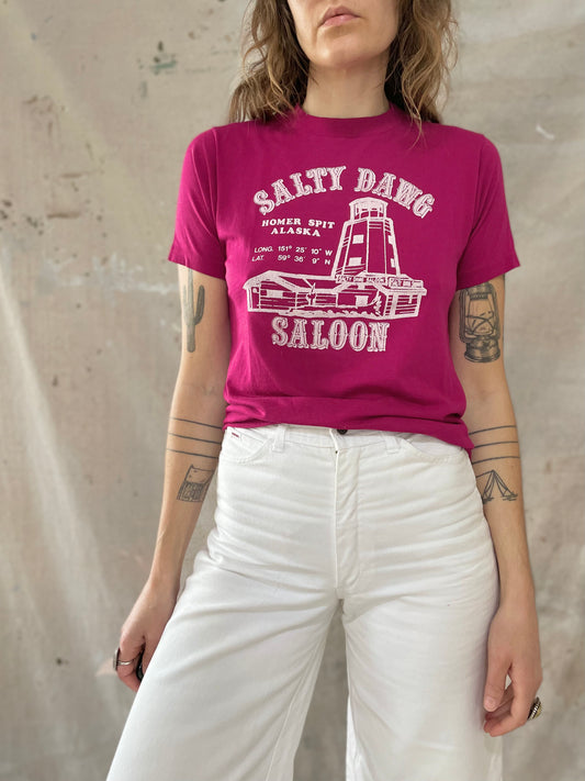 80s/90s Fuchsia Salty Dog Saloon Tee