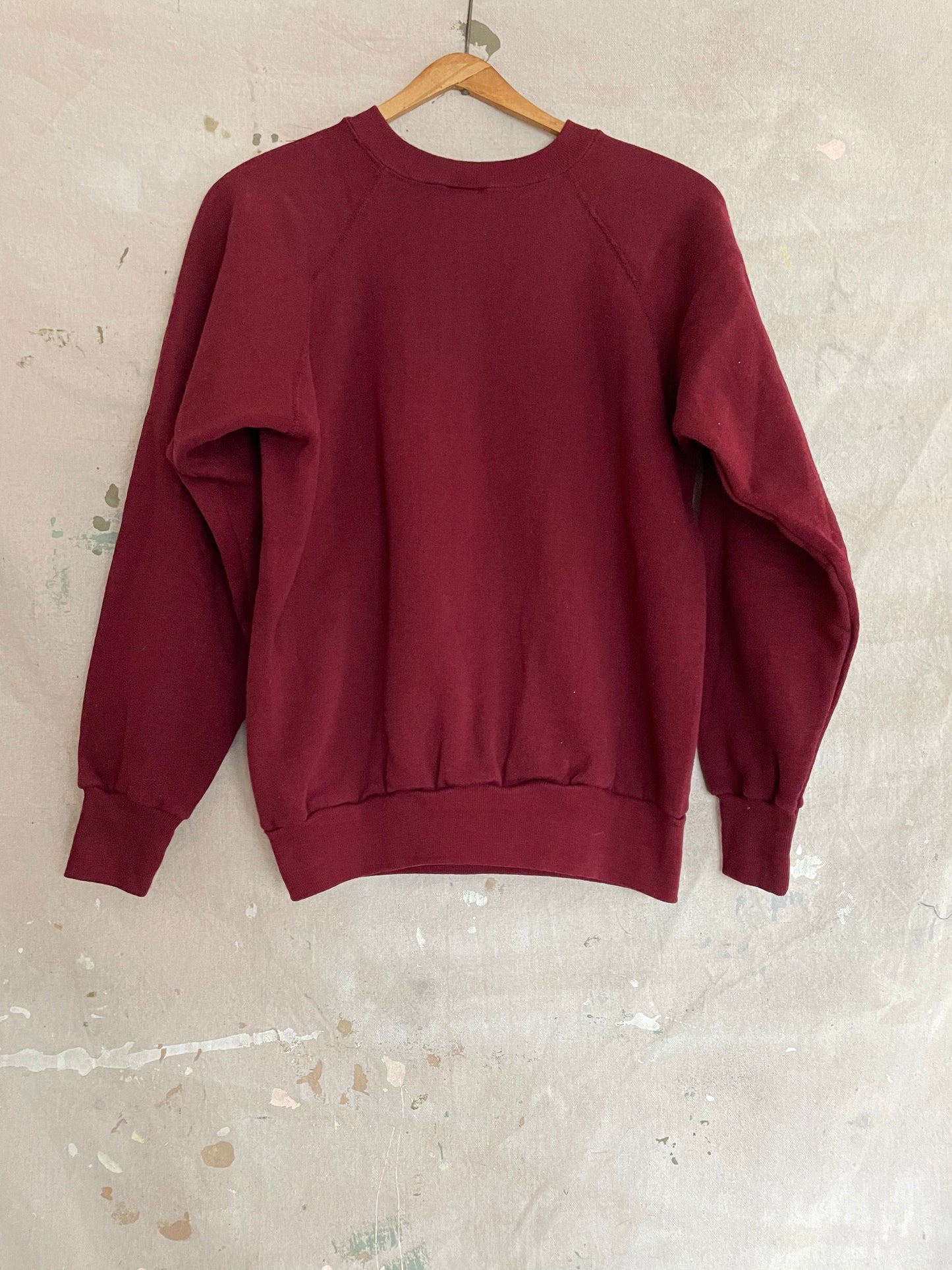 80s Blank Maroon Sweatshirt