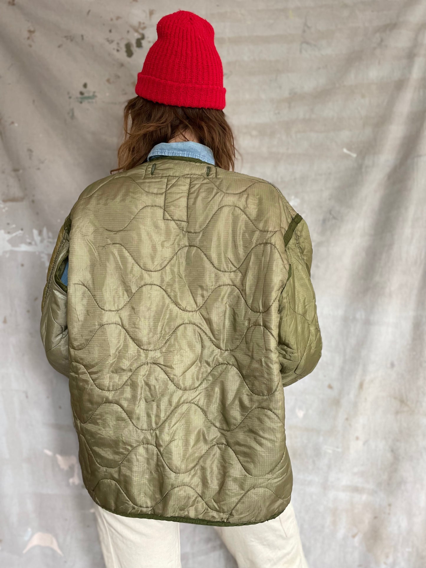 80s Army Quilted Liner Jacket