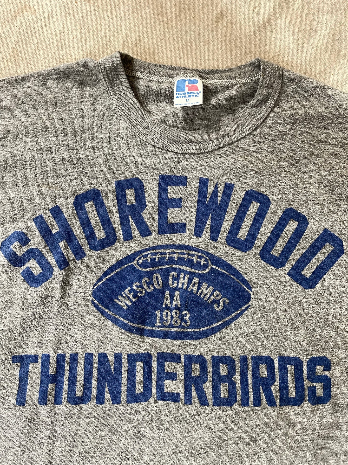 Shorewood Thunderbirds WESCO AA Champs 1983 Cropped Tee