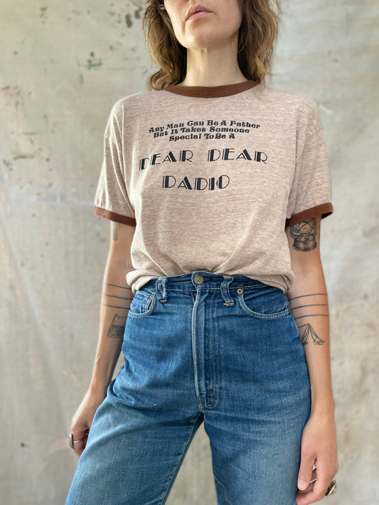 70s Dear Dear Dadio Ringer Tee