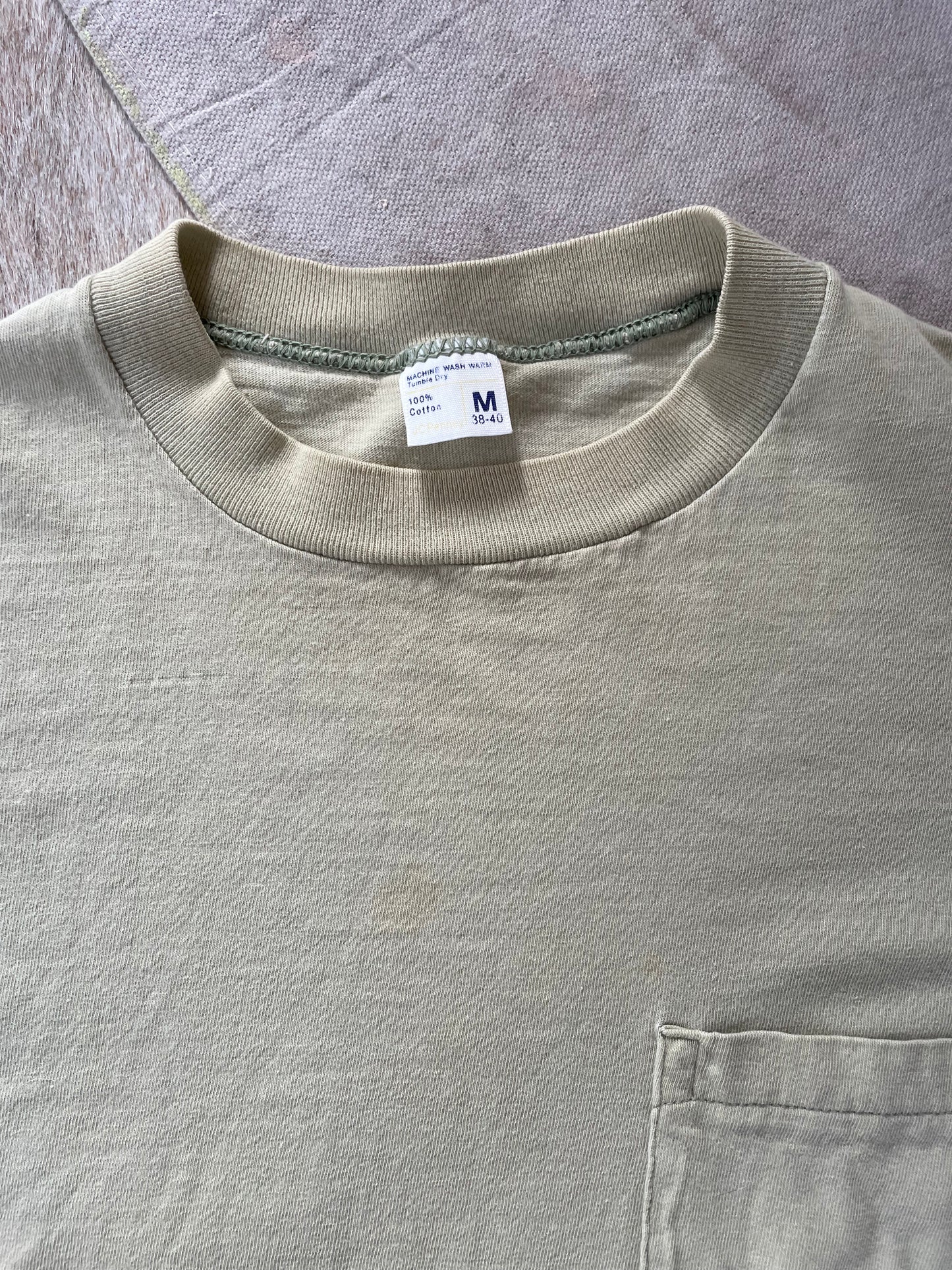70s/80s Pale Mint JCPenney Pocket Tee