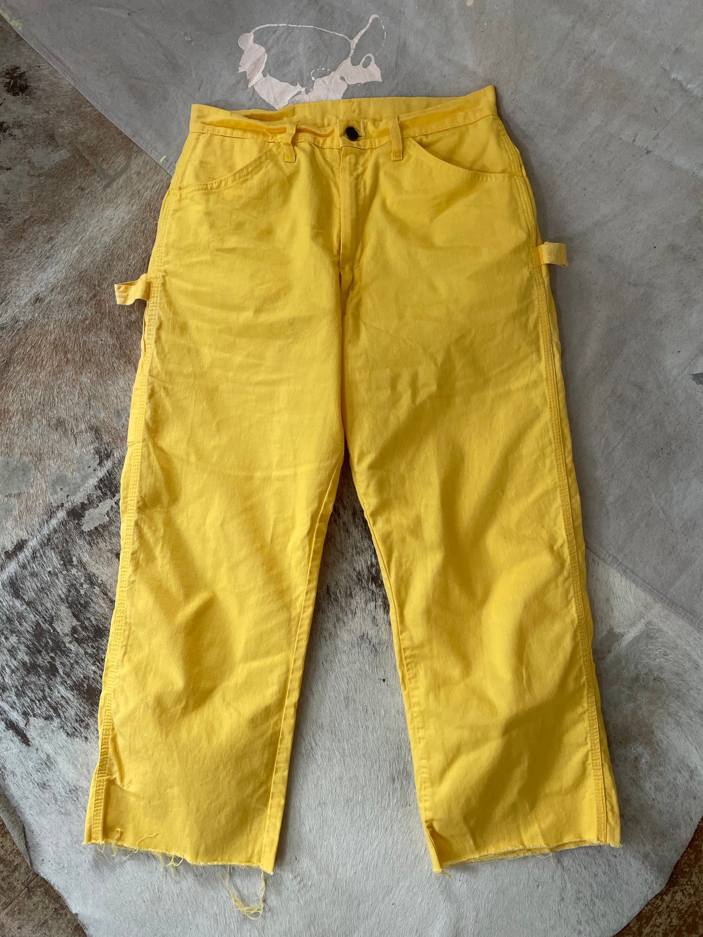 70s/80s Yellow DeeCee Carpenter Pants