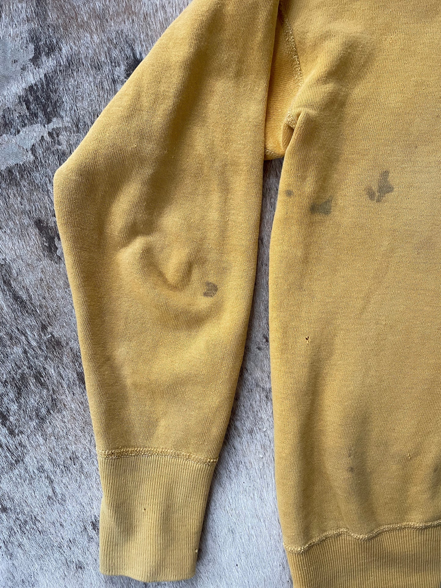 50s/60s Mustard Quarter Zip Sweatshirt