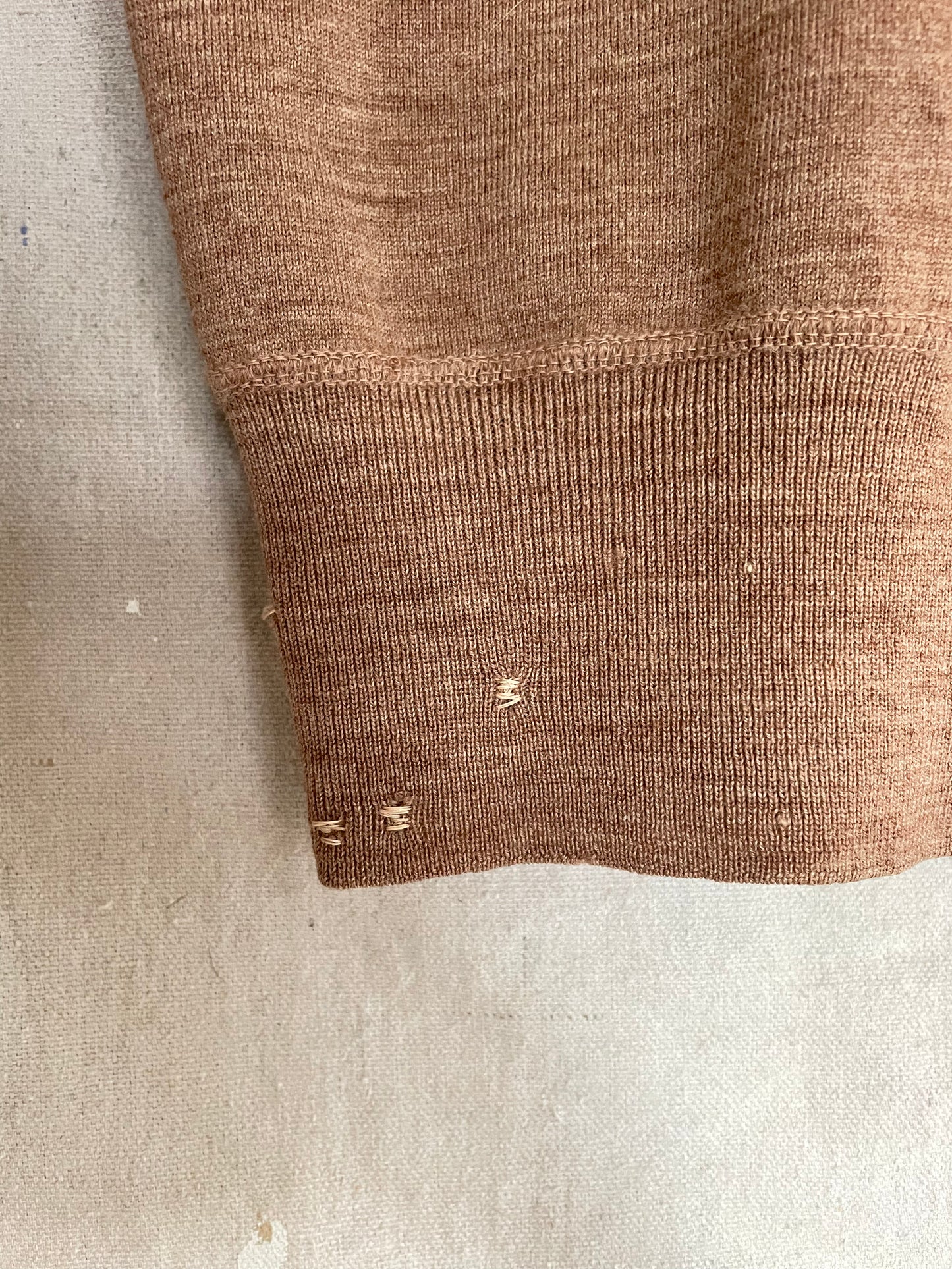 40s/50s Brown Thermal Henley
