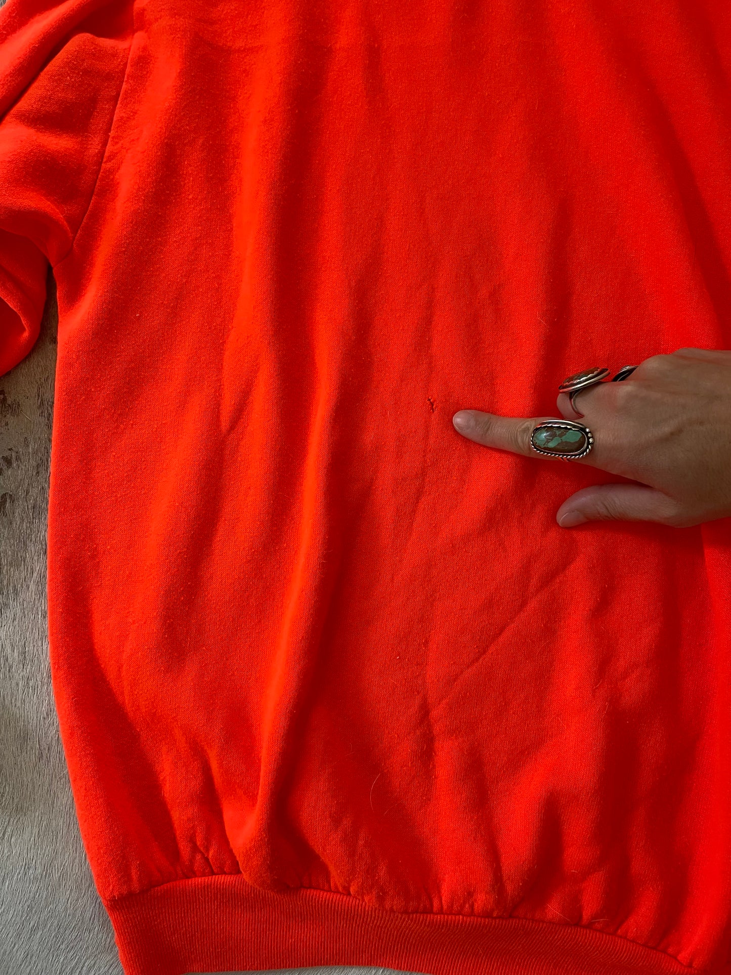 80s Safety Orange Sweatshirt