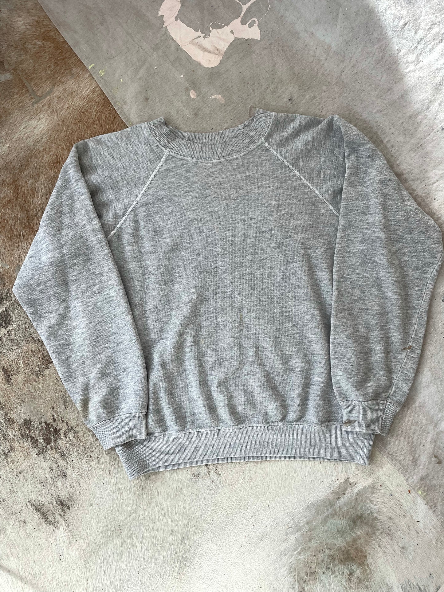 80s/90s Blank Grey Hanes Sweatshirt