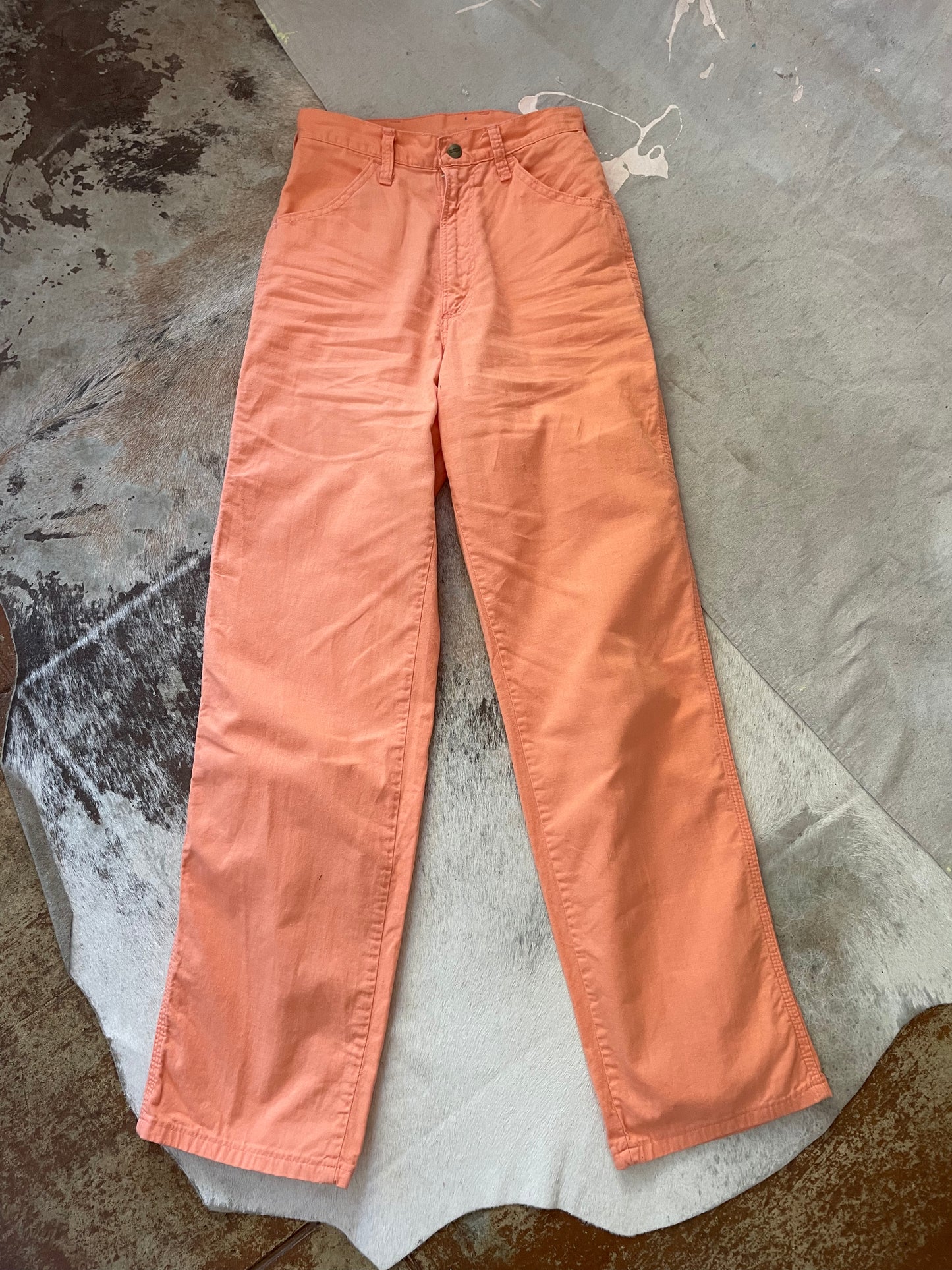 70s/80s Peach Wrangler Carpenter Pants