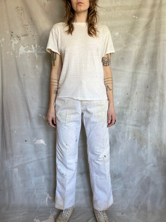 70s DeeCee Ecru Painter Pants