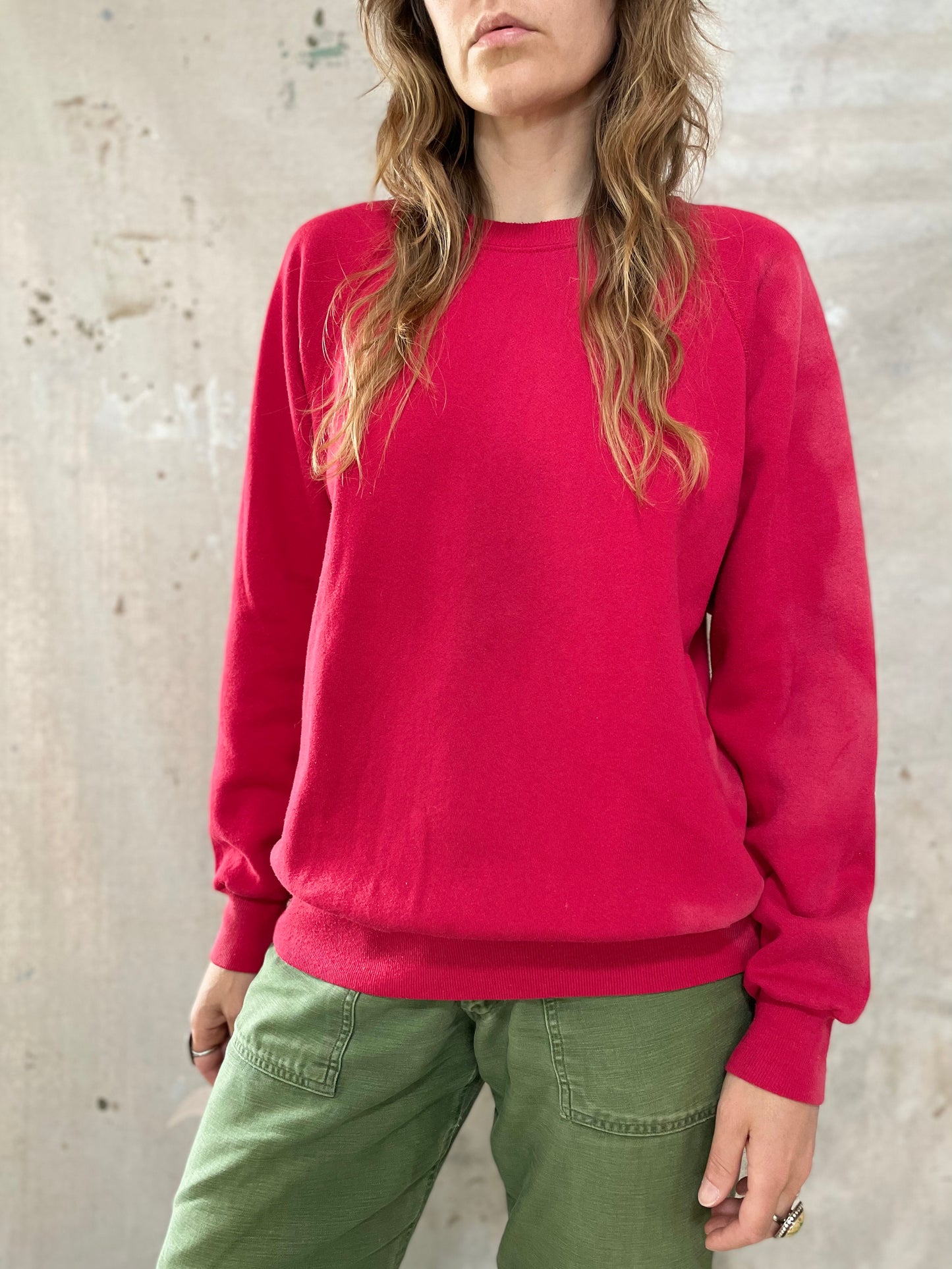 80s/90s Faded Raspberry Sweatshirt