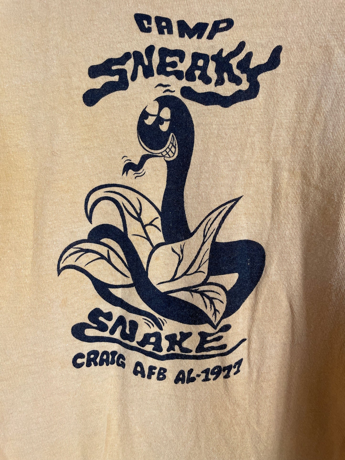 70s Camp Sneaky Snake, Craig AFB Tee