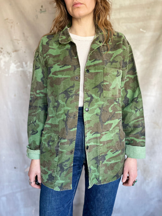 70s Camo Shirt Jacket