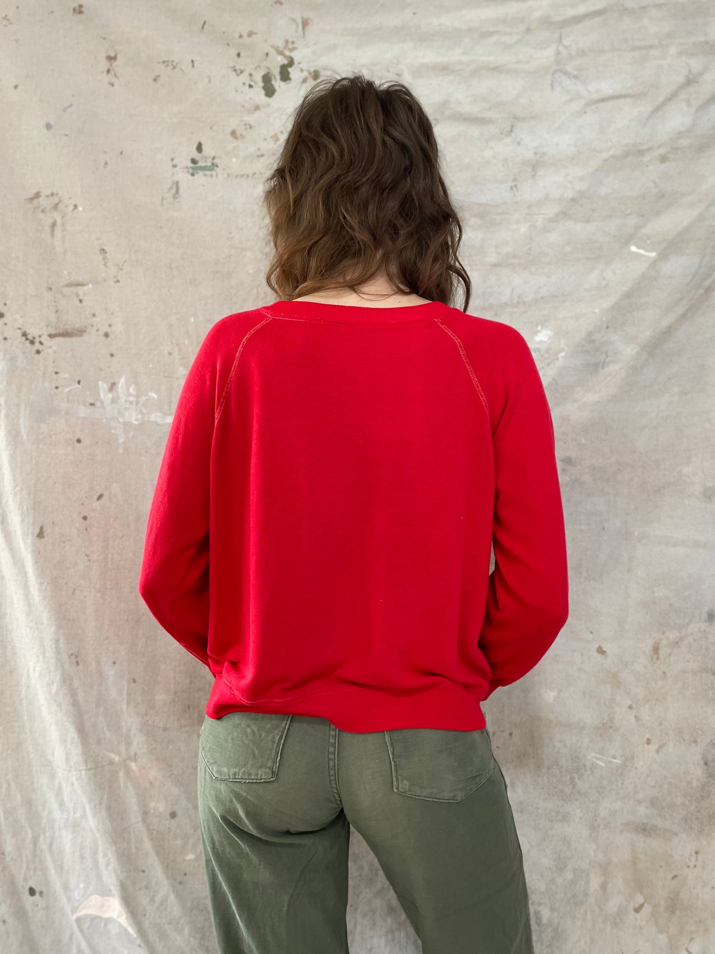 70s/80s Buttery Soft Red Sweatshirt
