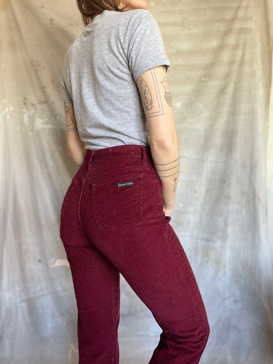 80s Merlot Corduroy Pant