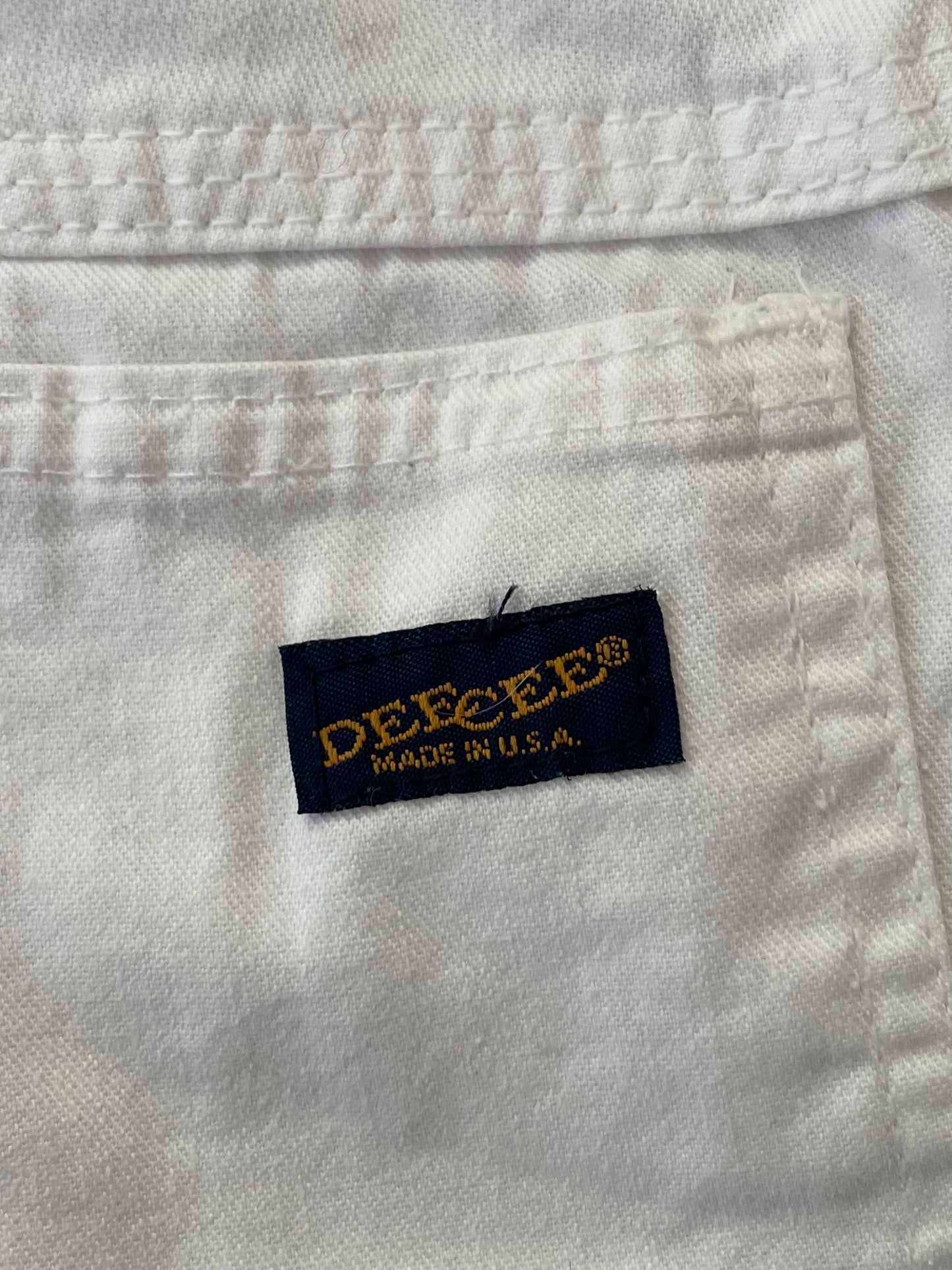 70s White DeeCee Carpenter Pants