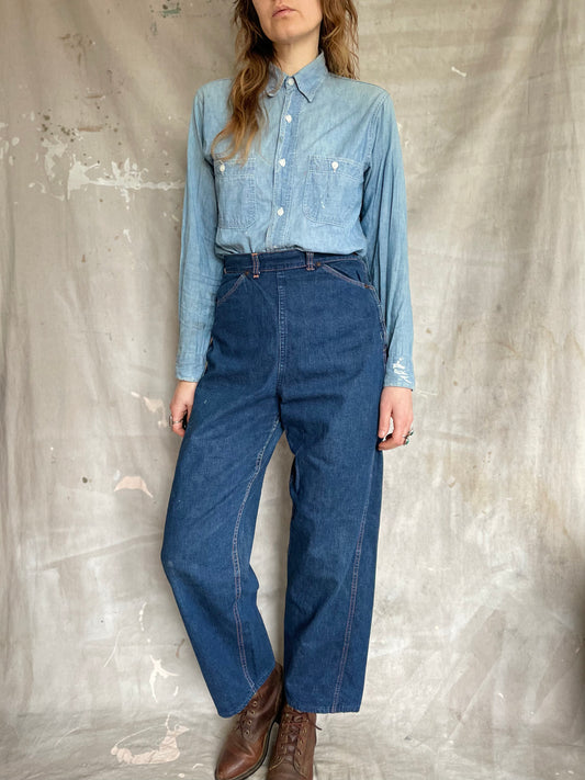 50s Ranchcraft Side Zip Jeans