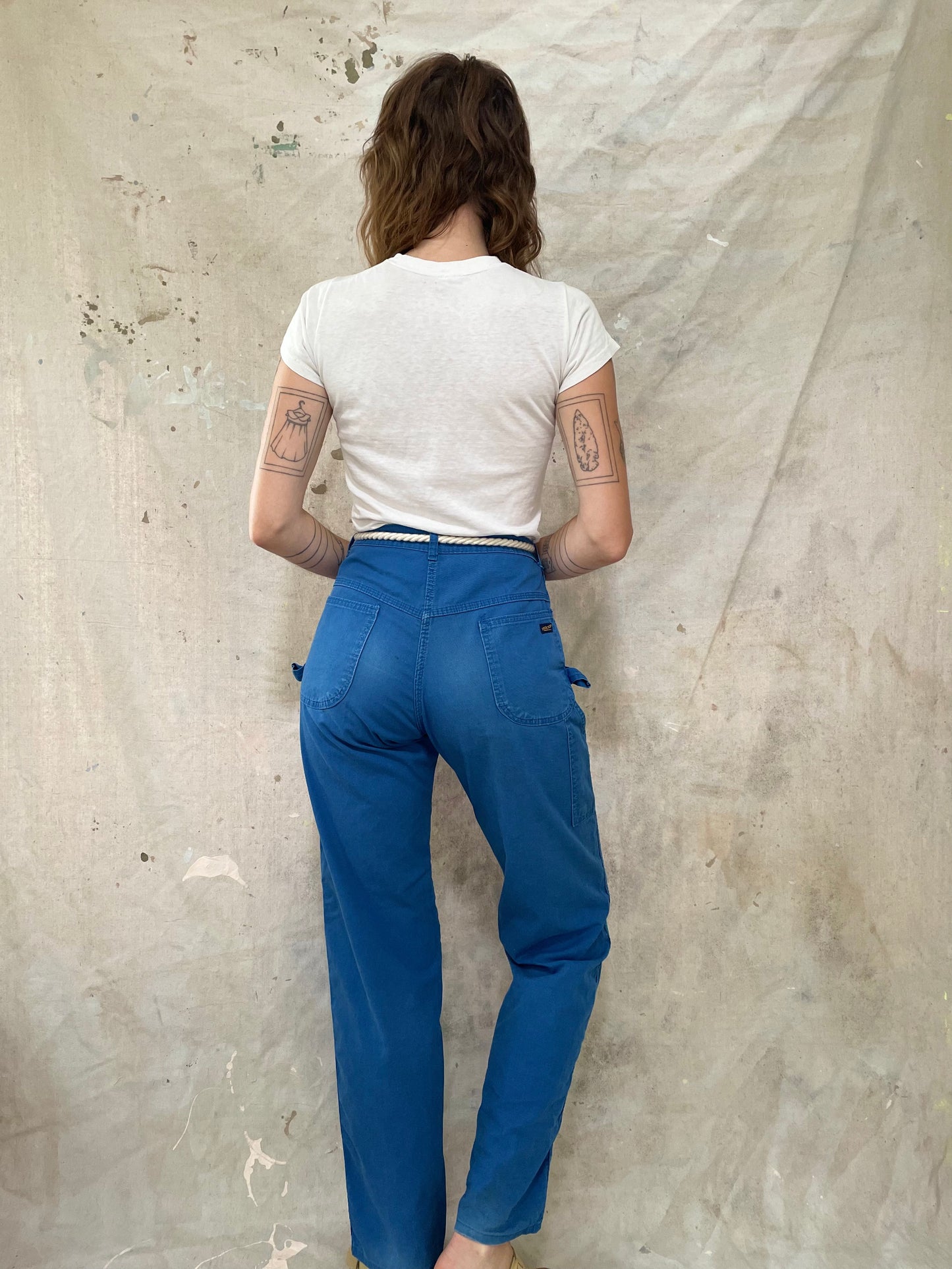 80s Royal Blue DeeCee Carpenter Pants
