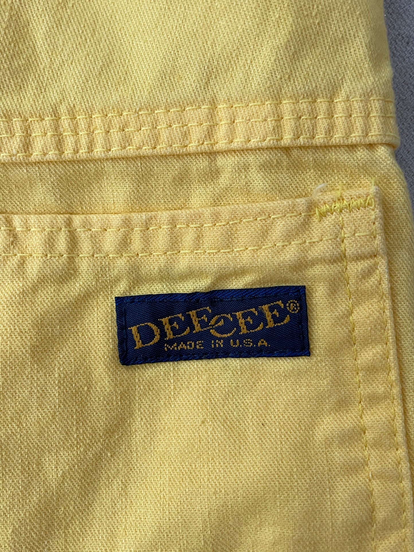 70s/80s Yellow DeeCee Carpenter Pants