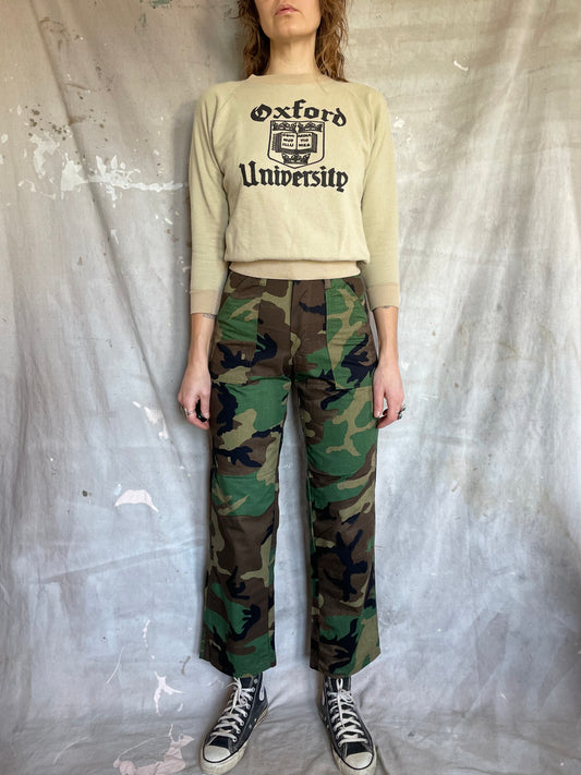 70s Deadstock Woodland Camo Pants