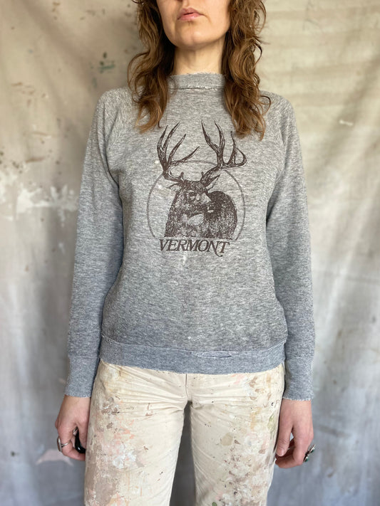 70s/80s Vermont Deer Sweatshirt